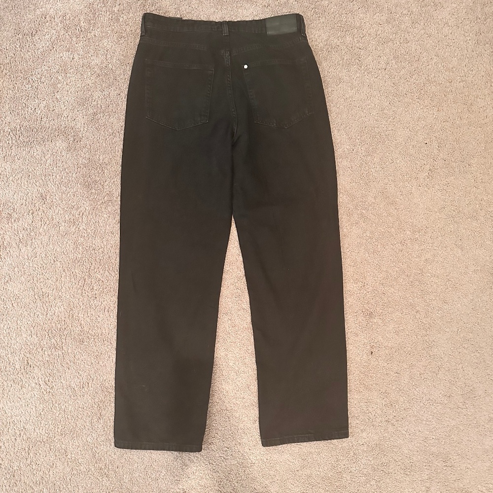 Black wide leg jeans